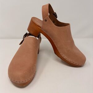 Bryr Suzie Slingback Leather Clogs